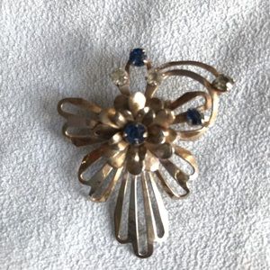 Vintage Pin with Rhinestones